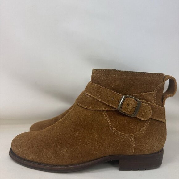 L.L. Bean Suede Leather Boots Brown Women’s Size 6 M - Picture 2 of 9